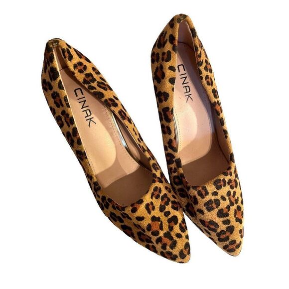 Cinak Leopard Heels Size 6.5‎ - Picture 2 of 3